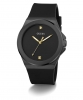 Guess Genuine Diamond Black Silicone Black Mens Watch GW0790G2