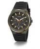 Guess Multi-function Black Silicone Two-Tone Mens Watch GW0799G1