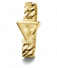 Guess Triangle Logo Cowboy Chain Gold Tone Ladies Watch GW0859L2