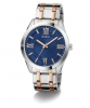Guess Roman Numeral Blue Dial Two-Tone Mens Watch GW0893G2