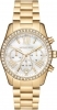 Michael Kors Lexington Lux Chronograph Gold-Tone Ladies Watch MK7241
