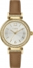 Timex Trend 31mm Brown Leather Gold-Tone Ladies Watch