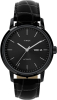 Timex Marlin Triple Black Leather Automatic Mens Watch TWH6Z9010