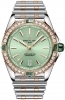 Breitling Super Chronomat Automatic 38 Diamond Green Dial Two-Tone Gold Automatic Unisex Watch