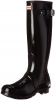 Hunter Womens Original Tall Gloss Rain Boots - Black - 10