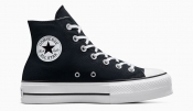 Converse Womens Chuck Taylor All Star Lift Platform Hightop Shoes - Black - W8