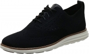 Cole Haan Mens Original Grand Knit Wing TIP II Sneaker - BLACK/IVORY - 9