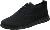 Cole Haan Mens Original Grand Knit Wing TIP II Sneaker - Black - 12