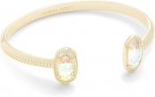 Kendra Scott Elton Gold Cuff Bracelet in Dichroic Glass