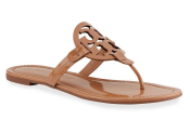 Tory Burch Miller Patent Leather Sandals - Tan - 10.5
