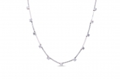 Pandora Sparkling Pave Collier Bars Necklace
