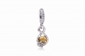Pandora Disney Belle Infinity & Rose Flower Pendant