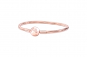 PANDORA Smooth PANDORA Rose Clasp Bracelet - 580728-17