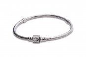 Pandora Moments Barrel Clasp Snake Chain Bracelet