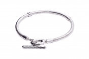 Pandora Moments T-Bar Snake Chain Bracelet