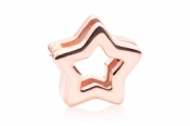 PANDORA Reflexions star clip charm in PANDORA Rose