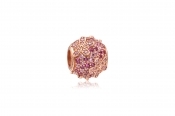 PANDORA Pink Pave Daisy Flower Charm