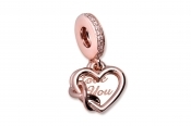 Pandora Love You Infinity Heart Dangle Charm