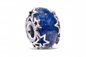 Pandora Galaxy Blue & Star Murano Charm