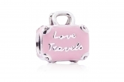 PANDORA Pink Travel Bag Charm