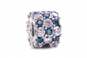 PANDORA Blue and Clear Sparkle Charm - 798487C02