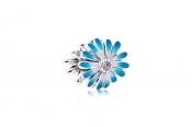Pandora Blue Daisy Flower Charm