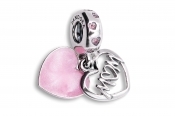 Pandora - Mom Script Heart Dangle Charm  - 798887C01