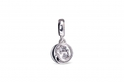 PANDORA Sleeping Moon and Stars Dangle Charm