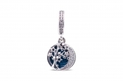 Pandora Double Dangle Tree & Galaxy Moon Charm