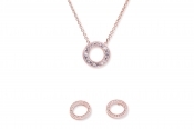 Pandora Sparkling Pave Circle Jewelry Gift Set