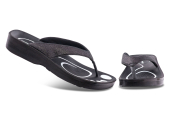 AEROTHOTIC Original Orthotic Comfort Thong Sandal Flip Flops - Crystal Black - Womens 6