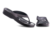 AEROTHOTIC Original Orthotic Comfort Thong Sandal Flip Flops - Crystal Grey - Womens 6