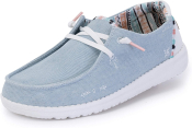 Hey Dude WOMENS WENDY Shoes - BOHO LIGHT DENIM - 6
