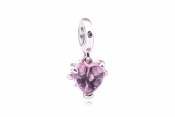 Pandora Pink Family Tree & Heart Dangle Charm