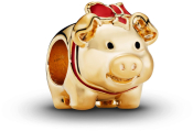 PANDORA Piggy Bank Charm 18k Gold Plated