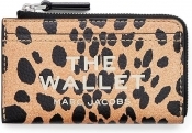 Marc Jacobs The Cheetah Leather Top Zip Wallet - Black Multi