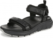 Vionic Womens Walk Max Wanderer Sandal - Black Leather - 10