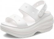 Crocs Unisex Classic Mega Crush Sandal - White - M7W9