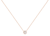 Pandora Silver PANDORA Rose Round CZ 17.8 Inch Necklace - 386240CZ-45