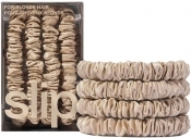 Slip Silk Skinny Scrunchies - Elastic Scrunchies Set (Set Of 4) - Blonde