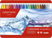 Caran DAche Classic Neocolor II AQUARELLE Water-Soluble Pastels - 40 Colors