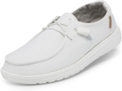 Hey Dude Womens Wendy Chambray White - Size 6