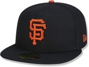 New Era 59Fifty San Francisco Giants Basic Baseball Cap - Black/Orange - 7
