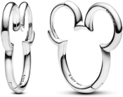 Disney x Pandora Disney Mickey Mouse Silhouette Hoop Earrings