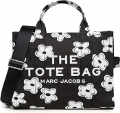 Marc Jacobs The Daisy Canvas Medium Tote Bag - Black/White