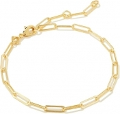 Kendra Scott Courtney Paperclip Bracelet - Gold