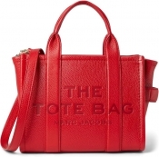 Marc Jacobs The Leather Small Tote Bag - True Red