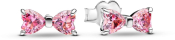 Pandora Timeless Sparkling Pink Bow Stud Earrings