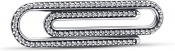 Pandora ME Pave Paperclip Styling Link