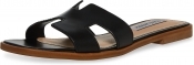Steve Madden Hadyn Womens Slide - Black Leather - 10